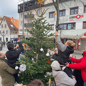 Impressionen der Baumschmückaktion 2022