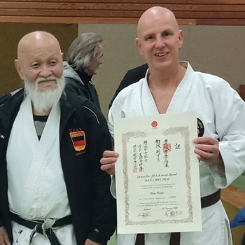 Shihan Ochi Sensei (links); René Halter (rechts)