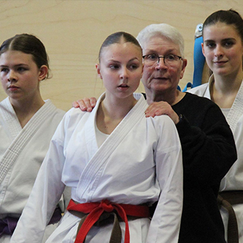 Nele Weidner mit Trainerin Elke Gall
