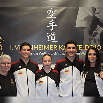 Nael Nele Mehdi EM mit Trainer