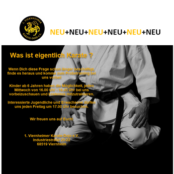 Flyer 'Was ist eigentlich Karate'